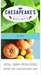 Mobile Screenshot of chesapeakesbounty.com