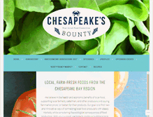 Tablet Screenshot of chesapeakesbounty.com